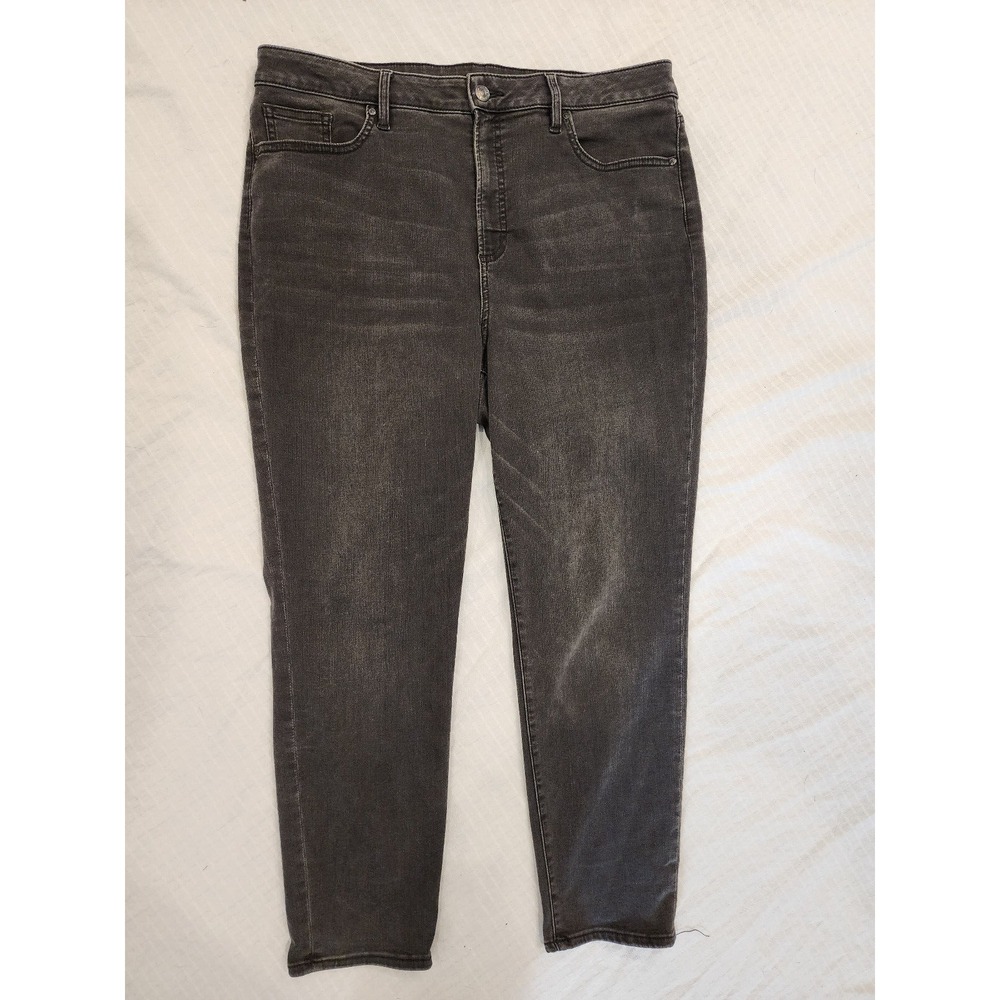 Chico's stretch jeans: High Rise Skinny Ankle fit, Black wash Women's 3 or 16